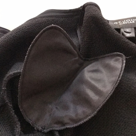 ST. John Caviar One button black blazer sz 10 - Picture 8 of 12